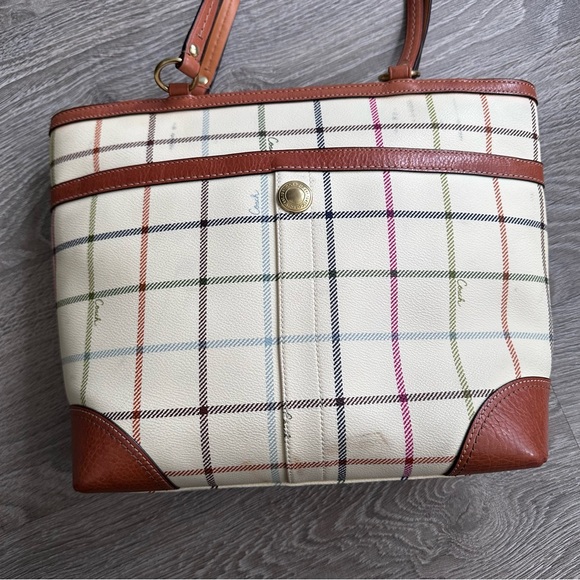 [PZ005] COACH HERITAGE STRIPE GALLERY TOTE HANDBAG IN MULTICOLOUR - Picture 3 of 11